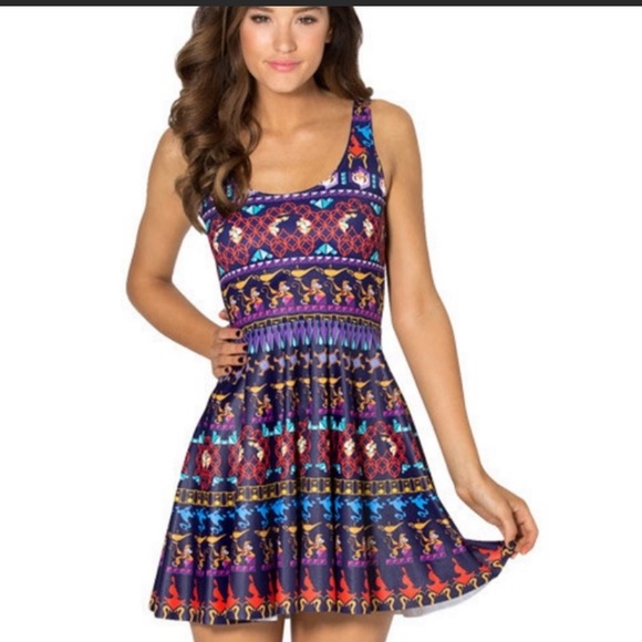 Blackmilk Dresses & Skirts - NWOT 💜💖Blackmilk Aladdin scoop neck Skater dress